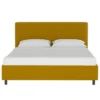 Olivia Upholstered Platform Bed In Velvet - Skyline Furniture