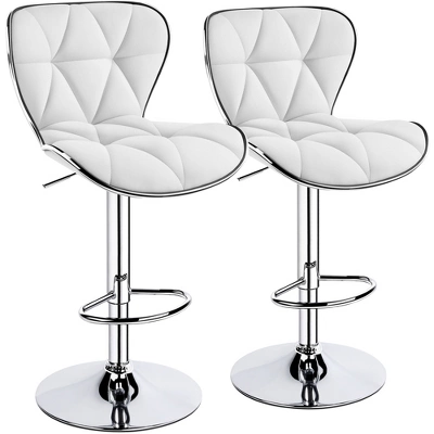 Yaheetech 2pcs Height Adjustable PU Leather Upholstered Swivel Bar Stool Chairs 9 Yaheetech 2pcs Height Adjustable PU Leather Upholstered Swivel Bar Stool Chairs - Image 7