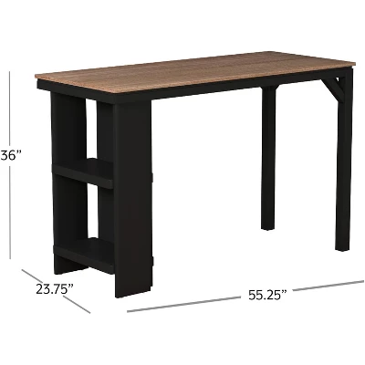 Knolle Park Wood Counter Height Table Black/Wire Brush Oak Finished Top - Hillsdale Furniture 12 Knolle Park Wood Counter Height Table Black/Wire Brush Oak Finished Top - Hillsdale Furniture - Image 10
