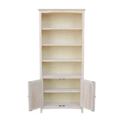 72" Shaker Bookcase With Two Lower Doors - International Concepts -Furniture Store GUEST 68f623ff 8ecf 410f 9afe 0dbd089b5a70