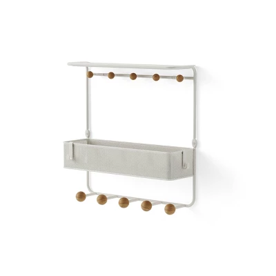 Umbra Antique Shelf With Hooks 3 Umbra Antique Shelf With Hooks