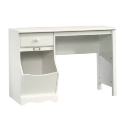 Pogo Desk With Easy Glide Drawer And Storage Bin - Soft White - Sauder