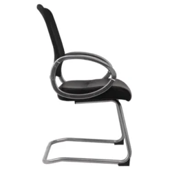 Mesh Back With Pewter Finish Guest Chair Black - Boss Office Products -Furniture Store GUEST 6ac36f3a 311e 42dc b04f d92ed481b1b2