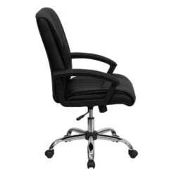 Flash Furniture Mid-Back Black LeatherSoft Swivel Manager's Office Chair With Arms -Furniture Store GUEST 6b2558ed 683e 4a4e a9f2 78f6e18970dc