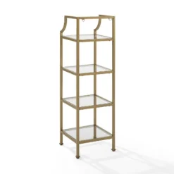 40" Aimee Short Etagere Gold - Crosley -Furniture Store GUEST 6b46ddc0 72d4 42f2 ad31 584764c3c12f