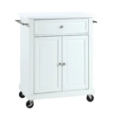 Compact Stone Top Kitchen Cart White - Crosley -Furniture Store GUEST 6bb3a32b 422b 4525 83ea e51ea7ba22fb