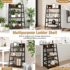 Costway 3-Tier Ladder Bookshelf Industrial Storage Rack Bookcase Plant Display Shelf 17 Costway 3-Tier Ladder Bookshelf Industrial Storage Rack Bookcase Plant Display Shelf -Furniture Store GUEST 6bf0622d b46c 4dc0 94d1 ed14fd42d70c