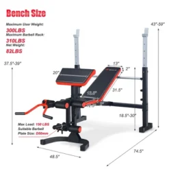 Costway Multi-function Adjustable Olympic Weight Bench W/Preacher Curl Home Gym Training -Furniture Store GUEST 6c223f6b d5fa 425b a62b a647f8a223f9