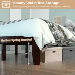 Costway Full Size Wood Bed Frame & Memory 8'' Foam Mattress Set CertiPUR-US Certified -Furniture Store GUEST 6c2ff9c3 80e8 4f16 9b20 a96246845a2f