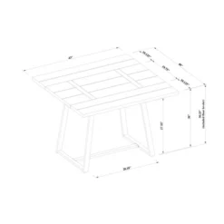 Brimfield Metal Base Extendable Dining Table Brown - Threshold™ -Furniture Store GUEST 6cc89fd1 cd13 4a73 b61a b2b76aaf7bc1