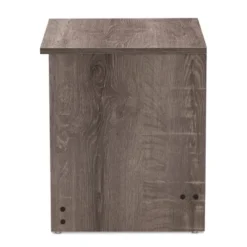 Gallia Modern And Contemporary Oak Finished 2 Drawer Nightstand Brown - Baxton Studio -Furniture Store GUEST 6ce1099f ddb2 45e8 abca c0abe1358f4d