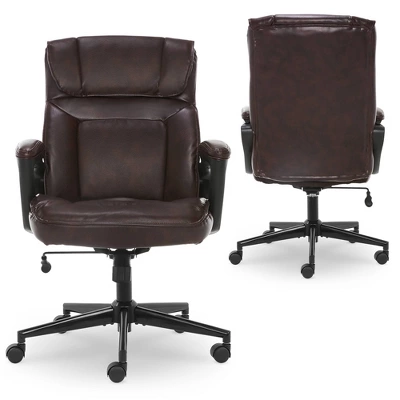Style Hannah Office Chair Bonded Leather Comfort - Serta 8 Style Hannah Office Chair Bonded Leather Comfort - Serta - Image 6