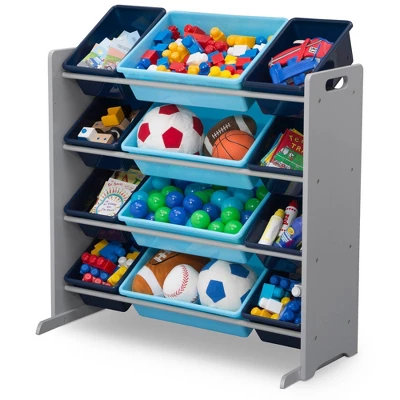 Delta Children Kids' Toy Storage Organizer With 12 Plastic Bins 5 Delta Children Kids' Toy Storage Organizer With 12 Plastic Bins - Image 3