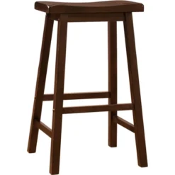 Set Of 2 29" Watkins Saddle Seat Backless Counter Height Barstools - Inspire Q -Furniture Store GUEST 6da01f89 701f 4010 82d2 d4ca47b9c65f