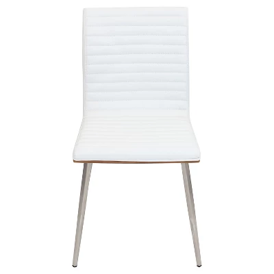 Set Of 2 Mason Swivel Modern Walnut Wood Back Dining Chairs - Lumisource 5 Set Of 2 Mason Swivel Modern Walnut Wood Back Dining Chairs - Lumisource - Image 3