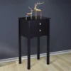 Costway Side Table End Accent Table Night Stand W/ 2 Drawers Furniture Black -Furniture Store GUEST 6e7d5d50 ccf3 4665 82dc f2daf54ce53c