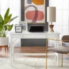 Mid-Century Modern Desk White - Buylateral