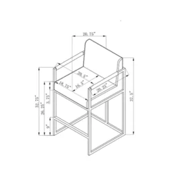 Bertrand Counter Height Barstool - Chic Home Design