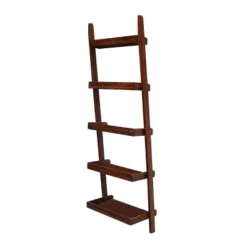 75.5" 5 Tier Solid Wood Leaning Bookshelf - International Concepts -Furniture Store GUEST 6fdad536 3570 416e 9c01 fbd82bed0f23