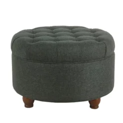 Large Tufted Round Storage Ottoman - HomePop -Furniture Store GUEST 702c1c90 8d29 4212 a607 57036b730b16