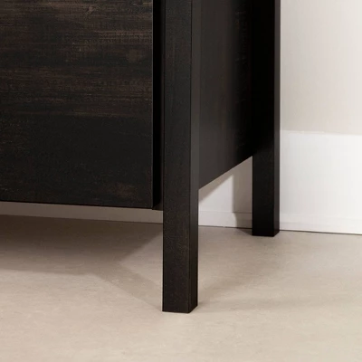 Gravity 2 Drawer Nightstand Rubbed Black - South Shore 9 Gravity 2 Drawer Nightstand Rubbed Black - South Shore - Image 7