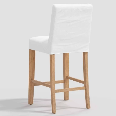 Nazanin Slipcover Barstool Twill White - Threshold™ 4 Nazanin Slipcover Barstool Twill White - Threshold™ - Image 2