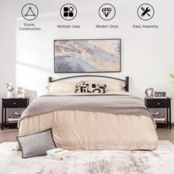 Costway Nightstand With Drawer Storage Shelf Wooden Bedside Sofa Side Table WhiteBrown -Furniture Store GUEST 71e0723d 8893 495f b1b4 127d499cc1fc