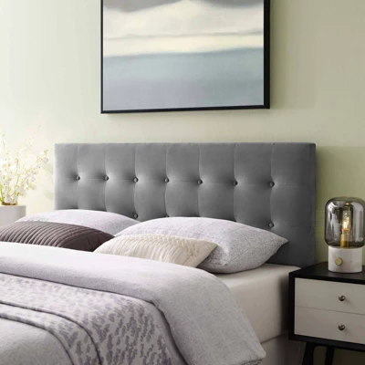 Emily King Biscuit Tufted Performance Velvet Headboard - Modway 7 Emily King Biscuit Tufted Performance Velvet Headboard - Modway - Image 5