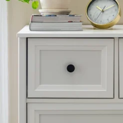 Farmhouse 5 Drawer Grooved Tall Storage Dresser White - Saracina Home 24 Farmhouse 5 Drawer Grooved Tall Storage Dresser White - Saracina Home -Furniture Store GUEST 7328f92b dedb 435a 8cfc 7bd748b9950d