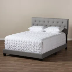 Cassandra Modern And Contemporary Fabric Upholstered Bed - Baxton Studio 14 Cassandra Modern And Contemporary Fabric Upholstered Bed - Baxton Studio -Furniture Store GUEST 73b3fce3 0c53 4d4e ae37 be31b6ceca95
