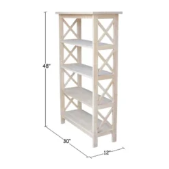X-Sided Bookcase Unfinished - International Concepts -Furniture Store GUEST 750a51bf 7e4e 43f5 bb98 c4e492bff4bf
