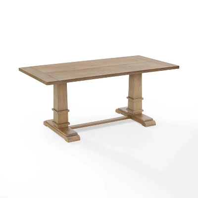 Joanna Rectangle Dining Table Rustic Brown - Crosley 3 Joanna Rectangle Dining Table Rustic Brown - Crosley