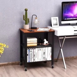 Industrial Serving Cart 3-Tier Kitchen Utility Cart On Wheels W/Storage Black 14 Industrial Serving Cart 3-Tier Kitchen Utility Cart On Wheels W/Storage Black -Furniture Store GUEST 7565536d 9181 49c7 8fc8 ab30cd615782