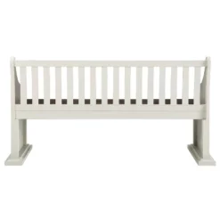 18" Joanna Bench With Back Dark Brown/Ivory - Steve Silver Co. -Furniture Store GUEST 7568961f 4cbf 42dc af79 48c037622016