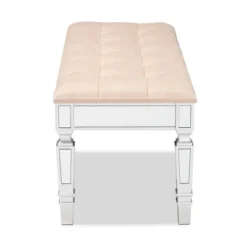 Hedia Fabric Upholstered And Wood Accent Bench - Baxton Studio -Furniture Store GUEST 76d8b9d9 6ecb 4d06 872c b474a49b2dea