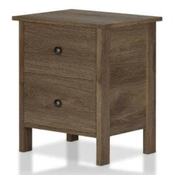 Cecilia 2 Drawer Nightstand Walnut - MiBasics -Furniture Store GUEST 776491a2 6ae4 43a8 b790 1ff2de956695