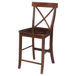 24" Martha X Back Counter Height Barstool - International Concepts -Furniture Store GUEST 77b2e279 772d 4275 bacb 5f6ee62a0369