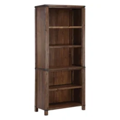 72" Baton Rouge Bookcase - OSP Home Furnishings -Furniture Store GUEST 782047f3 847f 434f a633 452ea1480661