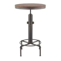 Hydra Industrial Adjustable Bar Table Antique - LumiSource -Furniture Store GUEST 782caa9d 6e9f 40ae 8f69 79bf561048be