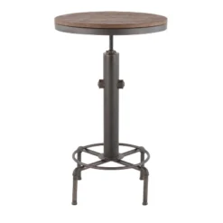 Hydra Industrial Adjustable Bar Table Antique - LumiSource -Furniture Store GUEST 78eb3f95 5f2d 4906 85c9 3a7501f3952e