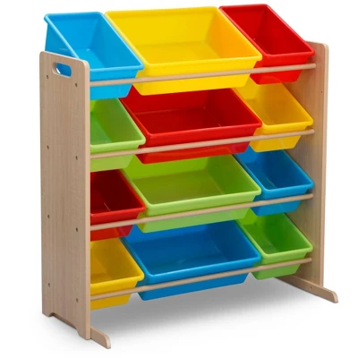 Delta Children Kids' Toy Storage Organizer With 12 Plastic Bins 10 Delta Children Kids' Toy Storage Organizer With 12 Plastic Bins - Image 8