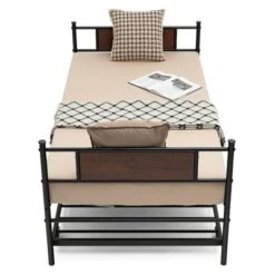 Costway Twin 2-In-1 Daybed Frame With Trundle Bed Set Steel Platform Sofa Bed Black -Furniture Store GUEST 797f642a 894a 4557 8029 1d7110a81a6f