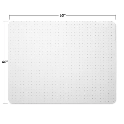 WorkOnIt Office Desk Chair Floor Mat, Clear 3 WorkOnIt Office Desk Chair Floor Mat, Clear