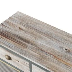 47.6" Modern Freestanding 4 Glass Door Sideboard With 3 Top Drawers, Natural - ModernLuxe 19 47.6" Modern Freestanding 4 Glass Door Sideboard With 3 Top Drawers, Natural - ModernLuxe -Furniture Store GUEST 7b67f48c face 4140 a984 bf0ad81c7b9f