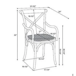 Helia Arm Chair Ash Gray - Linon -Furniture Store GUEST 7bb91353 063e 4597 9d10 8e82f9fc9d98