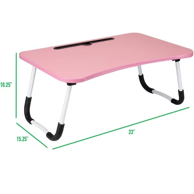 Mind Reader Foldable Bed Tray, Lap Desk With Fold-Up Legs, Freestanding Portable Table For Laptop, Tablet, Reading 8 Mind Reader Foldable Bed Tray, Lap Desk With Fold-Up Legs, Freestanding Portable Table For Laptop, Tablet, Reading - Image 6