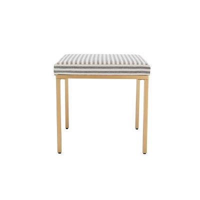 18" Square Metal Ottoman - WOVENBYRD 7 18" Square Metal Ottoman - WOVENBYRD - Image 5