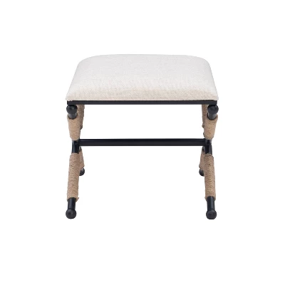 Ashburn Campaign Accent Stool - Linon 5 Ashburn Campaign Accent Stool - Linon - Image 3