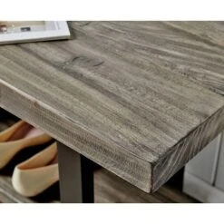 Pomona Metal And Reclaimed Wood Bench Slate Gray - Alaterre Furniture -Furniture Store GUEST 7f6bc531 798e 4a21 aef5 d54325eeb553