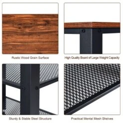 Industrial Serving Cart 3-Tier Kitchen Utility Cart On Wheels W/Storage Black 17 Industrial Serving Cart 3-Tier Kitchen Utility Cart On Wheels W/Storage Black -Furniture Store GUEST 7feb7528 1c48 40b3 9673 216a00afd803